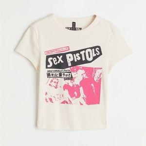 H&M sex pistols printed top